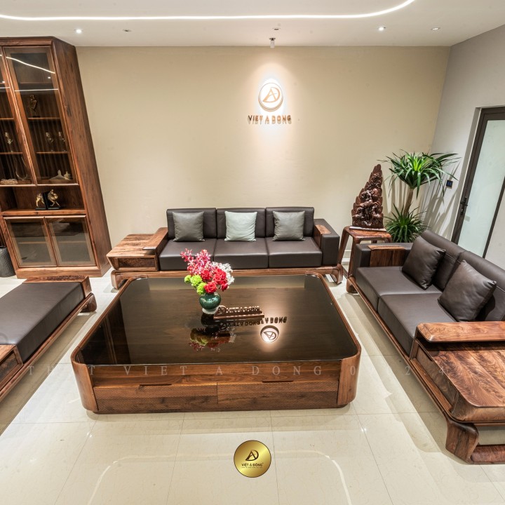 Sofa gỗ óc chó VLXUE SF-04